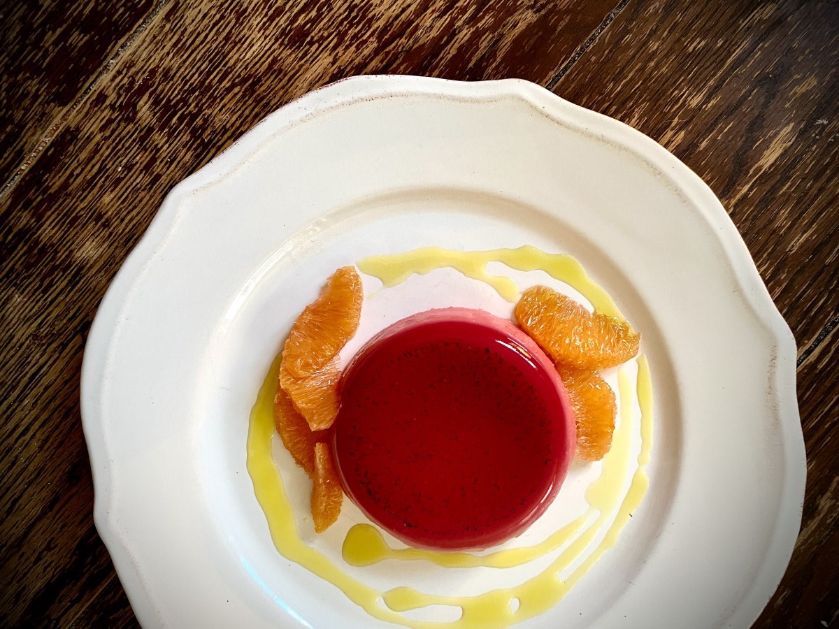 Panna Cotta using local ingredients by Chef Alex Page in Durham Region, Ontario