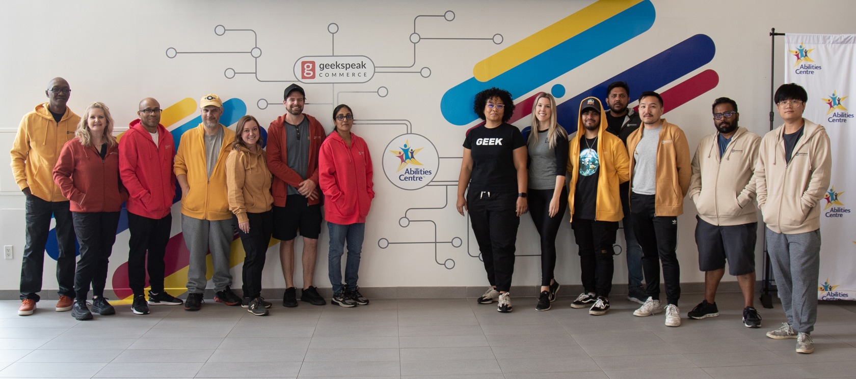geekspeak Commerce team at Abilities Centre in Whitby, Ontario