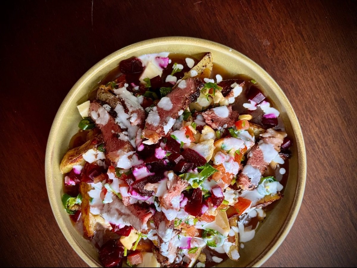 Lamb Shwarma Poutine using local ingredients by Chef Alex Page in Durham Region, Ontario